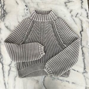 Free People Grey Knit Sweater